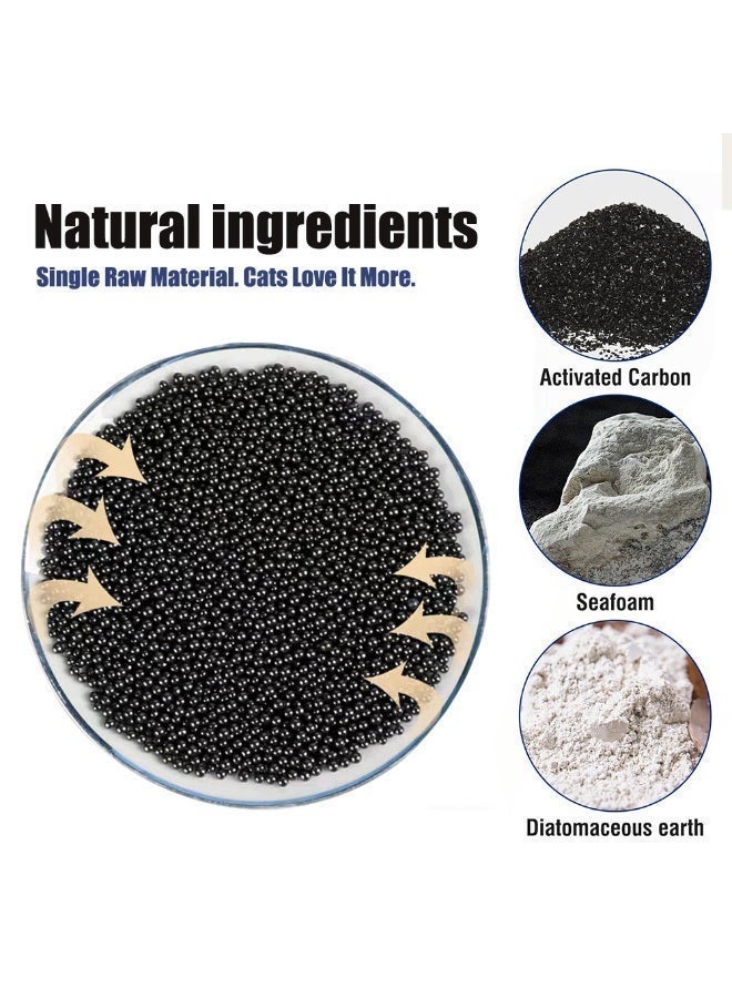 مزيل الروائح الكريهة لصندوق فضلات القطط - حبيبات وبلورات | يزيل رائحة القطط الكريهة ويحيد الروائح (فحم الخيزران، 300 مل) - Image 5